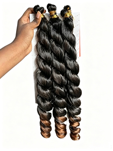 Cheveux à tresser personnalisés 6x Docean French 20 pouces, boucles spirales, 340g/paquet, ondulations souples et rebondissantes, pour femmes noires, fibre japonaise - Product Image 5