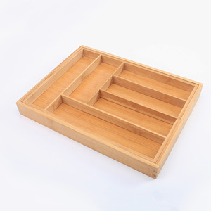 Bamboo cutlery <b>storage</b> <b>box</b>, divider organizer, cutlery <b>storage</b> <b>box</b>, knife <b>box</b>, creative <b>kitchen</b> tool and knife <b>storage</b> <b>box</b> - Product Image 3