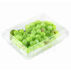 Contenedor de fruta de concha de plástico PET transparente desechable 500g 250g Uvas <span class=keywords><strong>Clamshell</strong></span> - Product Image 4