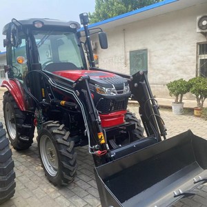 70hp 4wd 4 Wheel Trang Trại Máy Kéo Với Front End Loader Và Backhoe Với 4 Xi Lanh Động Cơ - Product Image 3
