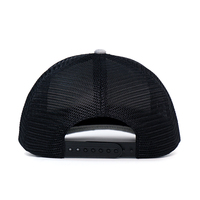 Casquettes de camionneur en PVC noir pour hommes Qianzun avec broderie de logo, casquettes de camionneur en maille avec logo personnalisé