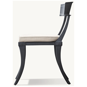 Phong Cách Retro 4 Chỗ Ngồi Khách Sạn Patio Kim Loại Ăn Uống Đồ Nội Thất Đặt Ngoài Trời Bàn Tròn Và Nhôm Ghế Ngoài Trời - Product Image 3