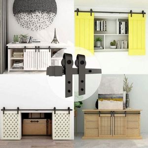 ชุดอุปกรณ์รางประตูบานเลื่อนเหล็ก WEKIS รุ่นโมเดิร์น ซูเปอร์มินิ พร้อมรีโมทคอนโทรล กันเสียง รับน้ำหนักได้ 250 ปอนด์ อุปกรณ์เสริมสำหรับประตู - Product Image 5