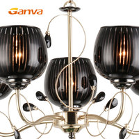 Décoration moderne Salon de luxe Suspension Suspension en verre E27 Lustre Plafonnier