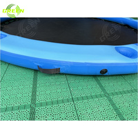 Vert seadoo quai flottant radeau ski sunchill flotteur gonflable natation flotteurs île plate-forme net gonflable eau hamac