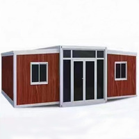 Maison Conteneurs 2 Chambres, 50 m² à 100 m² Extensible, 40 Pieds, Normes Australiennes, Solaire, Avec Mur en Verre