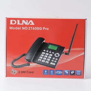 Téléphone <span class=keywords><strong>fixe</strong></span> sans fil GSM DLNA ZT600G <span class=keywords><strong>Pro</strong></span>, carte SIM GSM, terminal <span class=keywords><strong>fixe</strong></span> de bureau, téléphone <span class=keywords><strong>fixe</strong></span> pour la maison et le bureau, prise en charge - Product Image 1