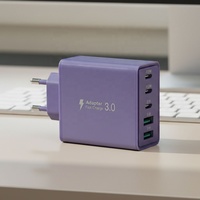 Chargeur mural rapide HNT 60W 5-en-1 EU multiport USB (3 ports Type-C et 2 ports USB-A) pour iPhone 17/16/15/14