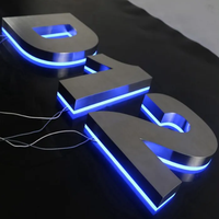 Letras de Canal Metálicas Acrílicas Retroiluminadas en 3D Personalizadas Resistentes a la Intemperie, Letrero LED para Publicidad e Iluminación de Talleres Mecánicos