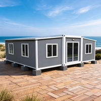 Bureaux modulaires préfabriqués de luxe modernes de 20, 30 et 40 pieds, conteneurs habitables extensibles, maisons modulaires portables, bureaux mobiles certifiés CE