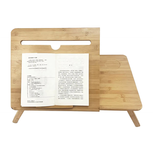 Adjustable Bamboo <strong>Folding</strong> Laptop <strong>Desk</strong> <strong>Custom</strong> <strong>Computer</strong> <strong>Desk</strong> for Home Office or School Foldable Bed Use - Product Image 1
