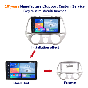 Meihua autoradio Stereo per auto elettrica telaio per <span class=keywords><strong>Hyundai</strong></span> <span class=keywords><strong>I20</strong></span> 2012 manuale AC con cablaggio cavi circa parti - Product Image 3