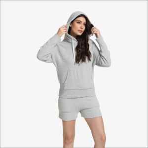 Ropa de estar por casa para mujer al por mayor, conjuntos de sudaderas transpirables de algodón y bambú, pantalones cortos, ropa de mujer, fabricante de Vietnam - Product Image 4