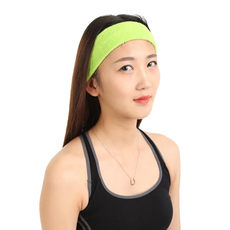 Wholesale Colorful Elastic Sport Sweatbands Headband