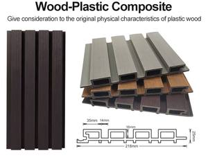 مكافحة الأشعة فوق البنفسجية للماء في الهواء الطلق واقية لوحات الجدار الخارجي زينة حوائط خارجية البلاط الخشب WPC الكسوة ألواح للحائط - Product Image 3