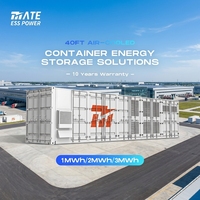Contenedor de Almacenamiento de Baterías de Litio BESS OEM Todo en Uno MATE de 40 Pies, 1MWH 2MWH 3MWH, Sistema de Almacenamiento de Energía Solar para Uso Industrial