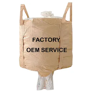 500kg 800kg 1000kg Top Skirt Tubular Bulk Bag Japan 1000kg FIBC Large Industrial Plastic Bag Bottom Lift Container Bag