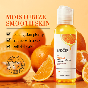 SADOER Kit de Soins Cutanés Naturels à la Vitamine C, Hydratant Éclaircissant Visage, Mains, <span class=keywords><strong>Yeux</strong></span> et Corps, Huile et Gel Exfoliant – Meilleures Ventes - Product Image 3