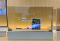Robot Comercial OLED Transparente de Alta Inteligencia con Interfaz USB, Robot Móvil OLED, Pantalla Publicitaria OLED Autoluminosa