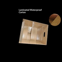 Maßgefertigte Faltbare Wasserdichte Membran-Kartonbox für Obst und Gemüse, Kühllagerung, Frischhaltung, Feuchtigkeitsbeständige Papierbox für den Grenzüberschreitenden Handel