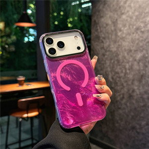 Premium Glacier Gradient Laser Megnetic IMD a prueba de golpes Hard PC Soft TPU Funda para teléfono móvil para <span class=keywords><strong>iPhone</strong></span> 17 Pro/17 Air/17 Pro Max - Product Image 4