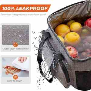Sac isotherme réutilisable de haute qualité pour courses et repas, idéal pour hommes et femmes – Vente en gros directe usine - Product Image 5
