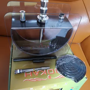 Kit de démarrage de Shisha Hookah en verre acrylique, Vase à chicha, un tuyau, résistant aux impacts, ensemble parfait pour le Restaurant, 1 pièce