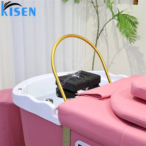 Unité de shampooing stationnaire Kisen avec raccordement de <span class=keywords><strong>plomberie</strong></span> professionnel assurant une pression d'eau maximale pour un spa capillaire ultime - Product Image 3