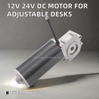 Moteur à engrenages à vis sans fin à aimant permanent CC 24V 50W personnalisé avec engrenage en plastique et commutation par balais pour applications domestiques intelligentes, ventilateurs de table et bateaux