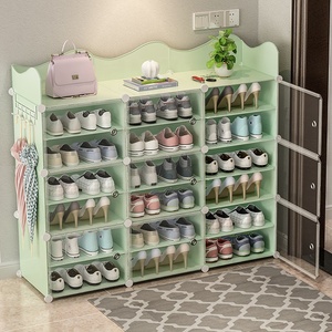 Estante de exhibición para zapatos, caja de almacenamiento diy de alta capacidad, con puerta transparente, color <span class=keywords><strong>verde</strong></span>, para el hogar, gran oferta - Product Image 5