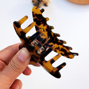 Bán Buôn Rùa Barrettes Celluloid Leopard Print Phụ Nữ Phụ Kiện Tortoiseshell Kẹp Tóc Cho Cô Gái - Product Image 4