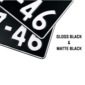 Placa de Matrícula Japonesa Personalizada con Diseño Kei en 3D, Placas de Aluminio en Relieve: Disponibles en Acabado Mate, Brillante y Fibra de Carbono - Product Image 5