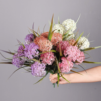 Hydrangea artificielle Y-110 à tige unique, fleur d'hortensia artificielle pour la décoration de la maison, des tables de mariage et des arrangements floraux