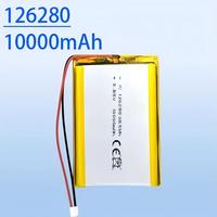 126280 3.85V 10000mAh Li-Po Polymer Lithium Ion Soft Pack Cell Baterai NMC Kapasitas Tinggi 500 Siklus -20C hingga 60C