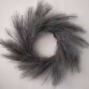 Couronne de tpas en fausse plante, accessoire en plume artificielle, pour décoration de mariage et de maison, FCR1011 - Product Image 4