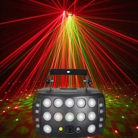 Lumière d'effet DJ Disco Club DMX512 LED Papillon RGBW Pleine Couleur Faisceau Laser Stroboscope Lumières de Scène pour Mariage KTV Fête