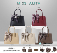 Sac à main de luxe en cuir PU pour femme, fourre-tout de créateur avec fermeture éclair, foulard en soie, fabriqué à Guangzhou, tendance du marché de Dubaï
