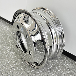 新型 Jingu ニオブ合金鋼 トラックホイール 16x5.5J ブライト仕上げ 耐荷重1500-2000LBS 交換用ホイールリム - Product Image 1