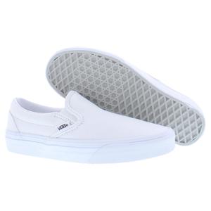 Chaussures de skate Vans Classic Slip On en toile blanche - Product Image 4