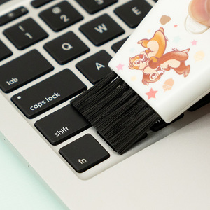 Popular Cartoon Screen Keyboard Dual-<b>Purpose</b> Flexible Portable Kawaii Gadget Dust <b>Cleaner</b> with Plastic Handle - Product Image 4