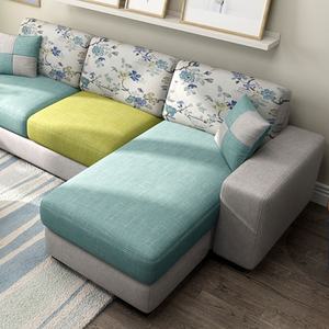 الأوروبي رخيصة المنزل 4 مقاعد الصين فندق مجموعة أثاث غرفة المعيشة أريكة مع الساقين خشبية - Product Image 6