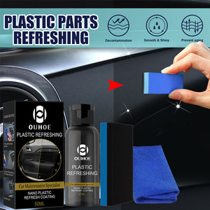 OUHOE Car Specialist Nano Plastic Refresh Coating Agente de restauración Limpieza de automóviles Limpiador de actualización de plástico con esponja para - Product Image 2
