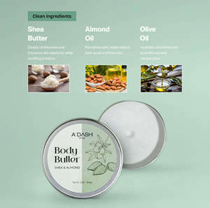 ADASH of Me Body Butter Shea Almond Olive Oil Deep Moisturizing Skin Care for Soft Smooth Glowing Skin - Product Image 3