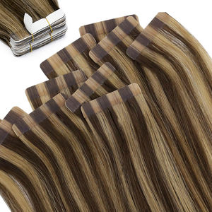 Vente en gros Extension de cheveux humains brésiliens à double tirage européens Bande de cheveux Remy Bande dans l'extension de cheveux - Product Image 1