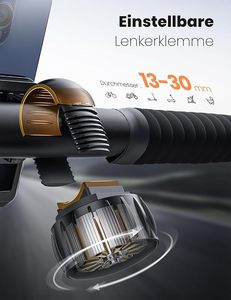 Support de téléphone pour vélo et moto, rotatif à 360°, déverrouillage en 1 seconde, étanche, en ABS, compatible avec iPhone 16 Pro Max - Product Image 4