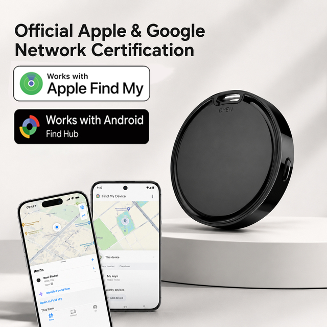MFi Certified Plastic GPRS Anti-Lost for Tracker for Keys Pets Wallets & Bicycles with IOS Support and Lanyard Packaging