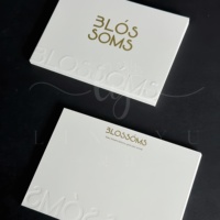 Tarjeta de Visita Personalizada de Lujo con Relieve, Impresión de Tarjetas de Felicitación con Estampado en Lámina Dorada sobre Cartulina