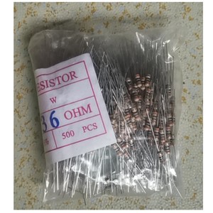 Résistance traversante 36 Ohm 1/4W 500 pièces pour alimentation d'urgence d'usine - Product Image 1