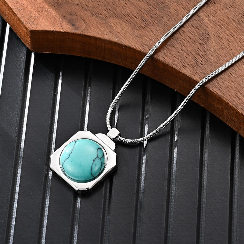 Collier pendentif turquoise