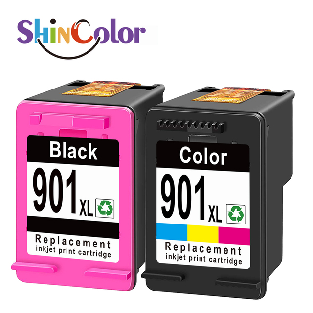 ShinColor 901xl Remanufactured Color Inkjet Ink Cartridge for Hp901xl HP 901XL Hp901 for Hp Officejet J4580 J4660 4500 Printer